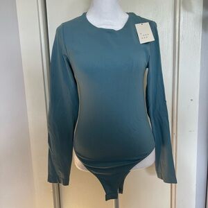 Blue Seamless Bodysuit